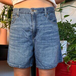 Levis high-rise baggy shorts.